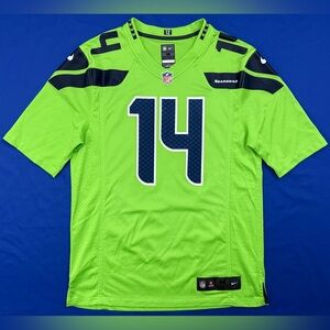 Nike DK Metcalf Seattle Seahawks #14 Action Green Color Rush Game Jersey Men’s M